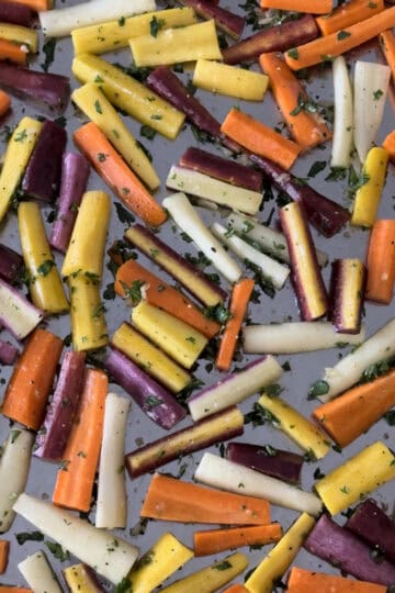 roasted rainbow carrots recipe