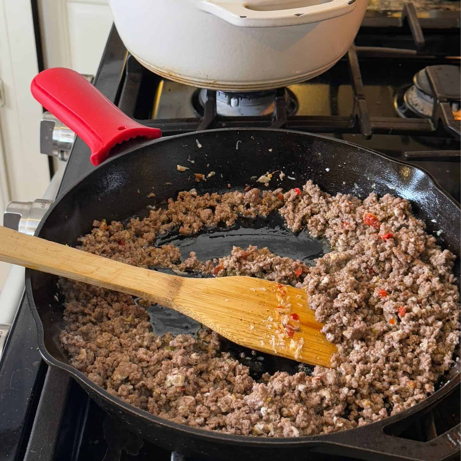 spicy beef pasta